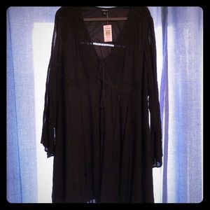 plus size swinger dress size with cold shoulders